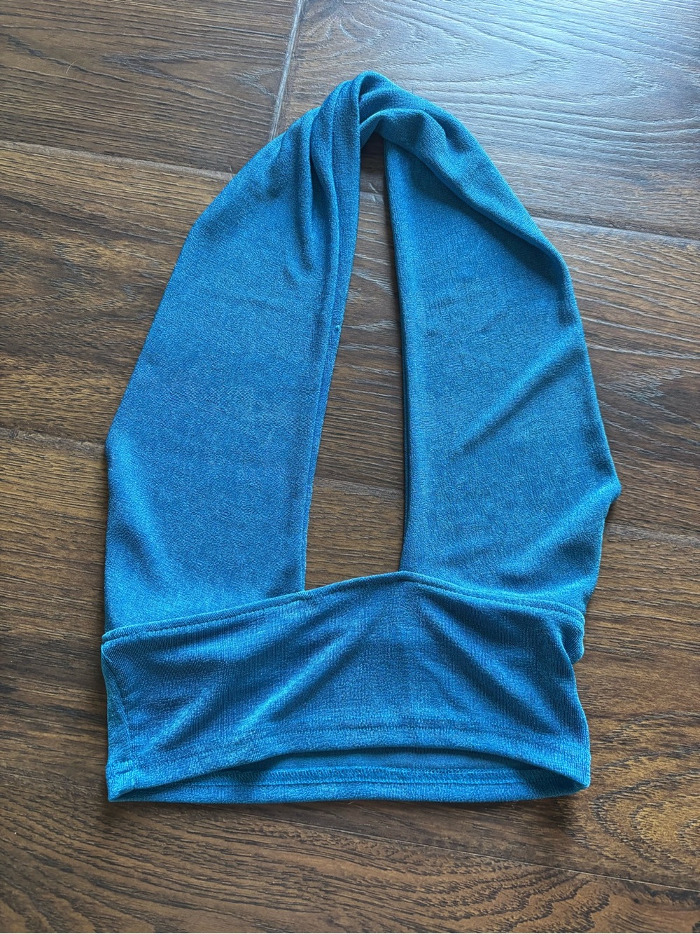 Amazon Blue Women’s Halter Crop Top